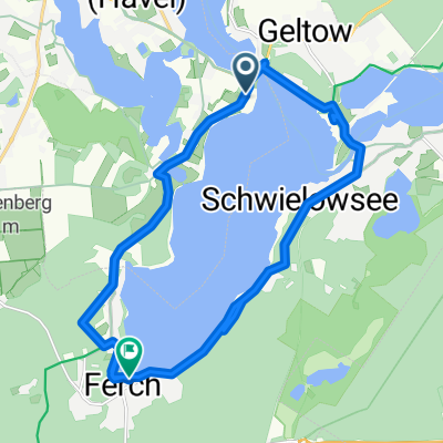 Am Schwielowsee, Werder (Havel) nach Dorfstraße, Schwielowsee
