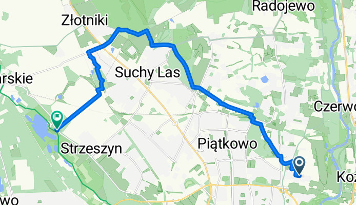 Route in Poznan