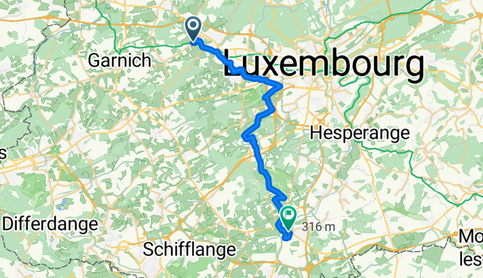 Rue du Baumbusch nach Rue Auguste Collart