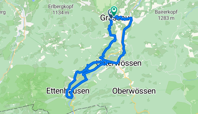Route nach Moosbacher Straße 2, 83224 Grassau