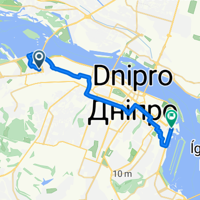 От ул. Крепостная до вулиця Набережна Перемоги