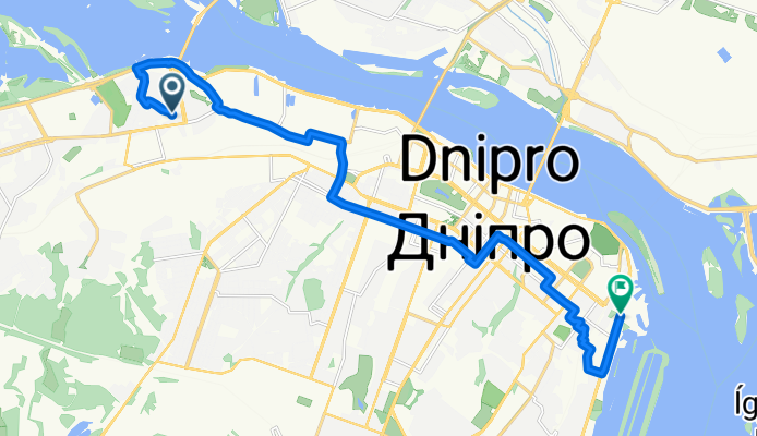 От ул. Крепостная до вулиця Набережна Перемоги