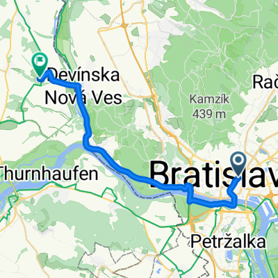 Krížna, Bratislava I až Prinz-Eugen-Straße, Engelhartstetten