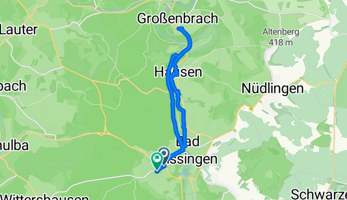 Jahnstraße, Bad Kissingen nach Baptist-Hoffmann-Straße, Bad Kissingen