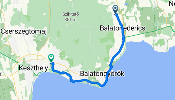 Deák köz nach Tapolcai út 45/A