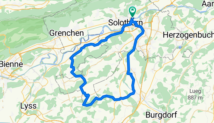 Route von Sandmattstrasse