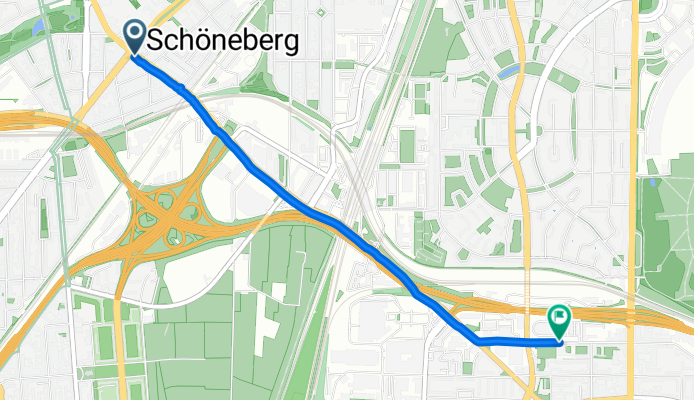 Dominicusstraße, Berlin nach Ringbahnstraße, Berlin