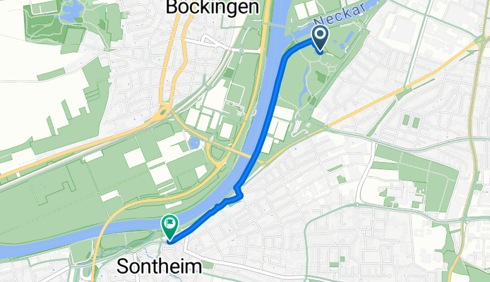 Neckarhalde nach Horkheimer Straße
