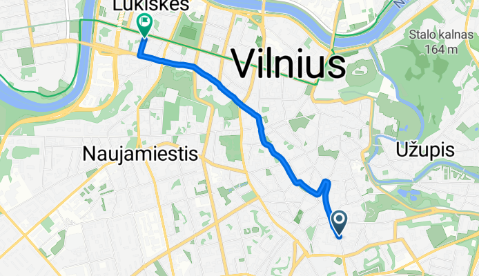 Vazų skv., Vilnius to Gedimino pr., Vilnius