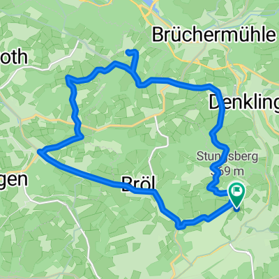 Auf dem Berg, Waldbröl nach Auf dem Berg, Waldbröl