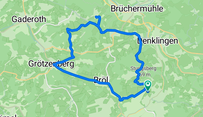 Auf dem Berg, Waldbröl nach Auf dem Berg, Waldbröl