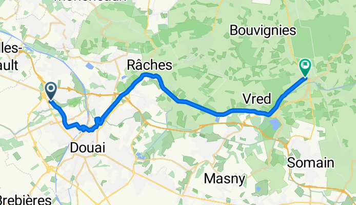 Rue des Alouettes, Lauwin-Planque à Rue de Lille, Marchiennes