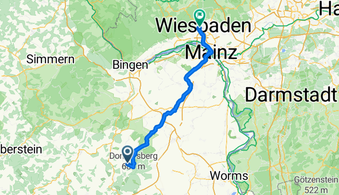 Gerbach nach Blücherstraße, Wiesbaden