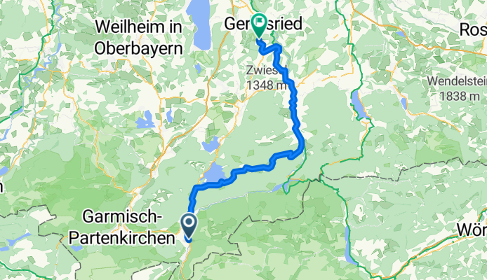 Am Horn, Mittenwald nach Königsdorf