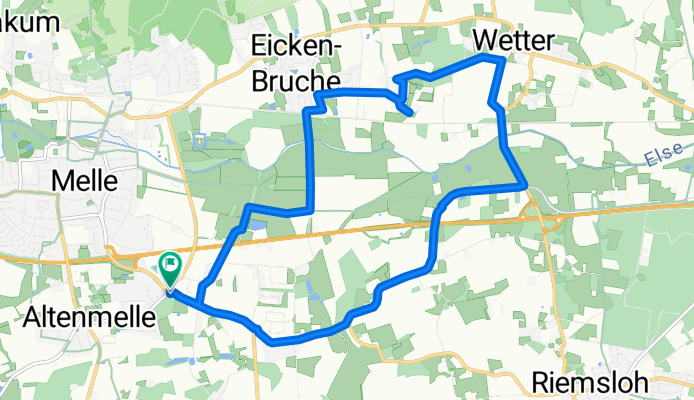 Wittekindsweg nach Wittekindsweg 12B