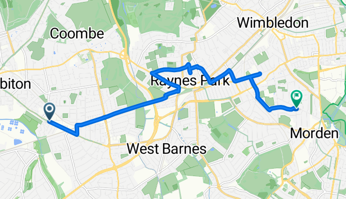 Wellington Crescent, New Malden to Kenley Road, London