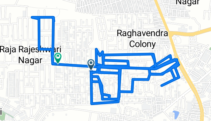 Raghavendra Colony, Hyderabad to Seshadri Marg, Hyderabad