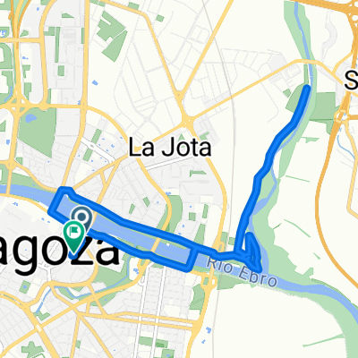 Calle las Arcadas, Zaragoza a Calle Barrioverde, Zaragoza