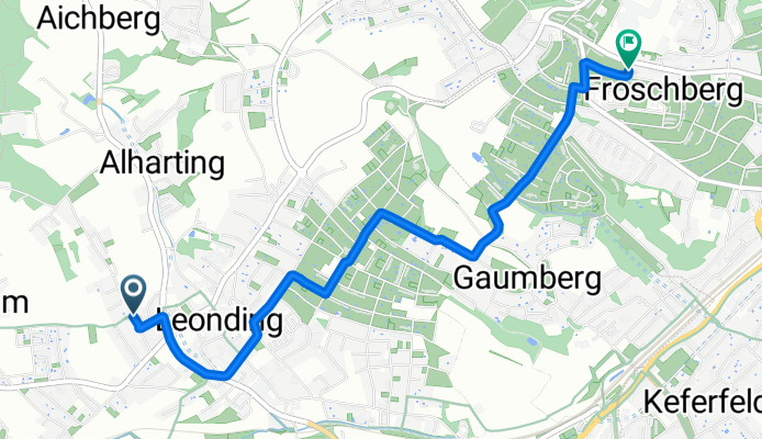 Enzenwinkler Straße, Leonding nach Ziegeleistraße, Linz