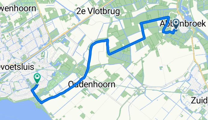 Kerkweg, Abbenbroek naar Rog, Hellevoetsluis