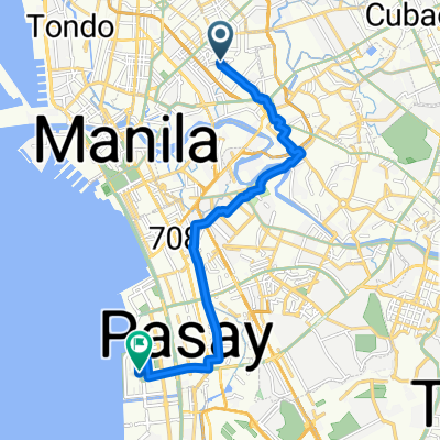 Route from Blumentritt Road