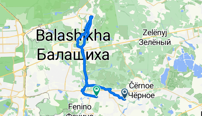 Столичный Жк улица, Балашиха до Граничная улица, Балашиха