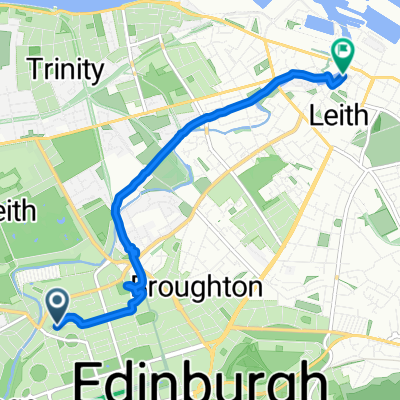 Saunders Street, Edinburgh to Timber Bush, Edinburgh