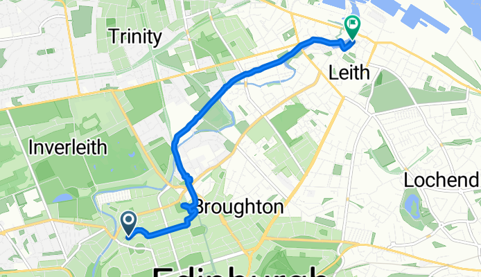 Saunders Street, Edinburgh to Timber Bush, Edinburgh