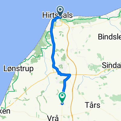 Sindalvej, Hirtshals to Ålborgvej, Vrå