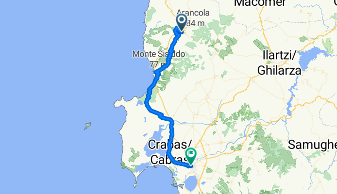 From Cuglieri to Oristano