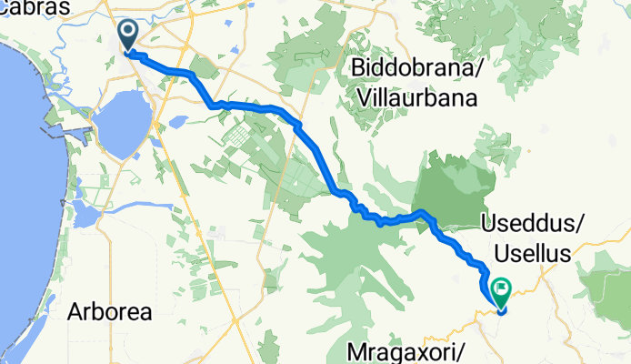 From Oristano to Ales