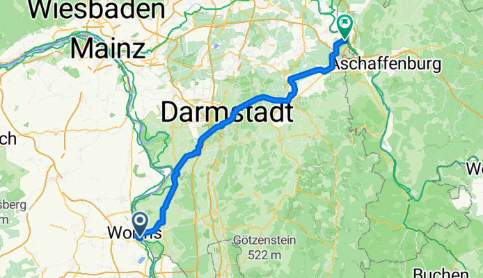 Von Worms bis Mainhausen