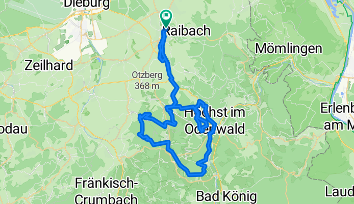 Ziegelwaldweg, Groß-Umstadt nach Ziegelwaldweg, Groß-Umstadt