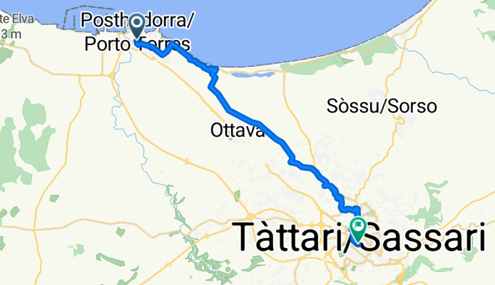 Route to Sassari in Centro