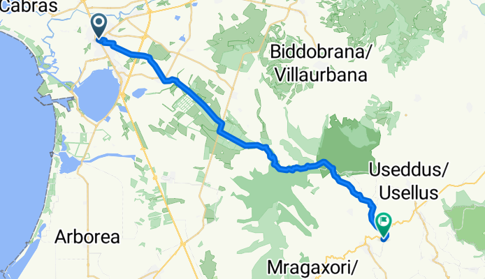 From Oristano to Ales
