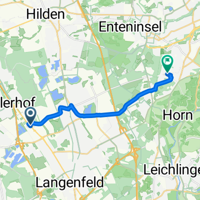 Hans-Böckler-Straße, Langenfeld (Rheinland) nach Uhlandstraße, Solingen