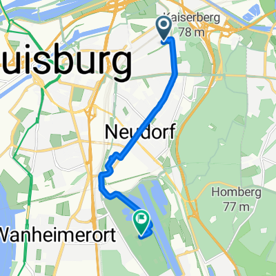 Route nach Duisburg-Mitte, Duisburg