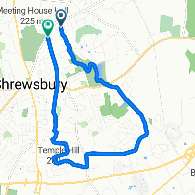 North St, Shrewsbury to Prospect St, Shrewsbury