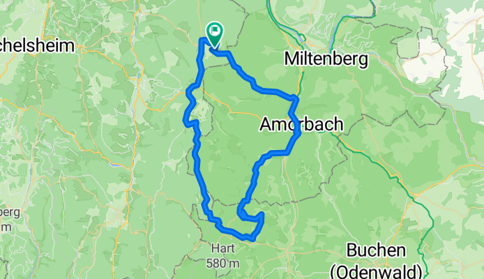 Vielbrunn - Amorbach - Ernsttal - Schlossau - Limesweg - Hesselbach - Würzberg