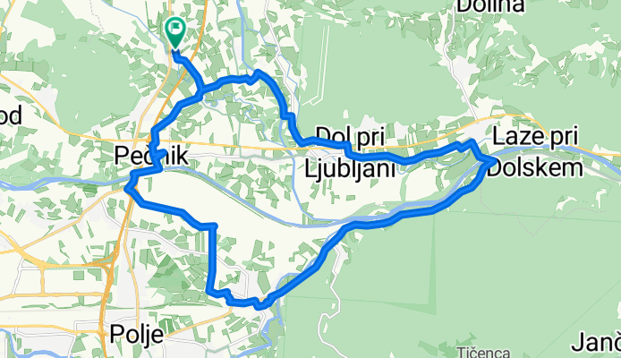 Route in Dragomelj
