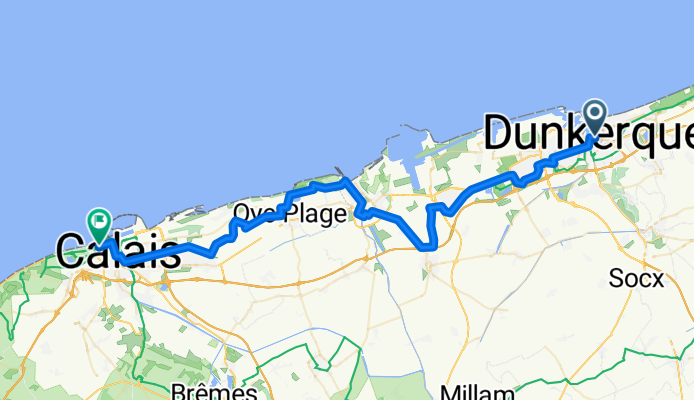 Rue du Président Poincaré nach Camping de Calais