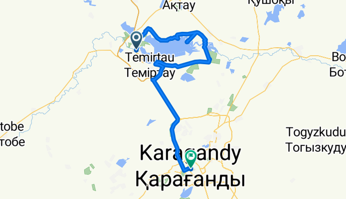 МТБ Заезд в Темиртау вокруг Самаркандского водохранилища