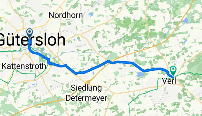 Moltkestraße, Gütersloh naar Bielefelder Straße, Verl