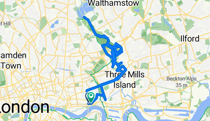 Glasshouse Fields, London to Pique Mews, London