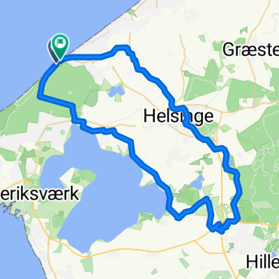 Esrum-Tisvildevejen, Tisvildeleje to Hovedgaden, Tisvildeleje