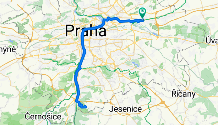 Pelušková, Prague 14 to Za Černým mostem, Prague 14