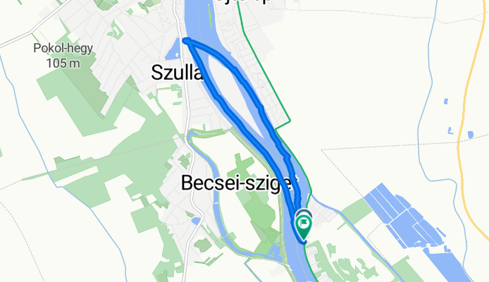 Kék-Duna sétány, Ráckeve nach Kék-Duna sétány, Ráckeve