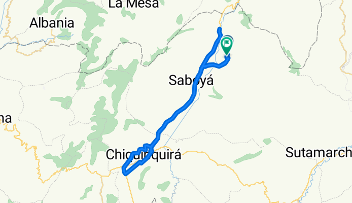 De P7GG+W9 a Vía Sin Nombre