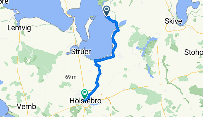 Vester Hærup Strandvej, Spøttrup nach Sysselting, Holstebro