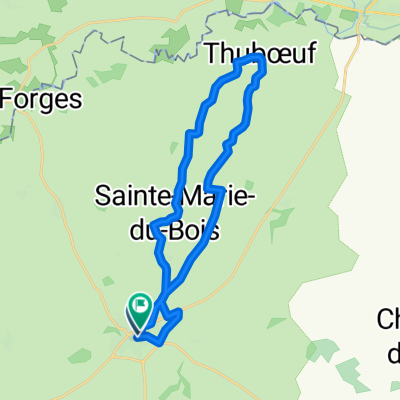 Route in Lassay-Les-Châteaux